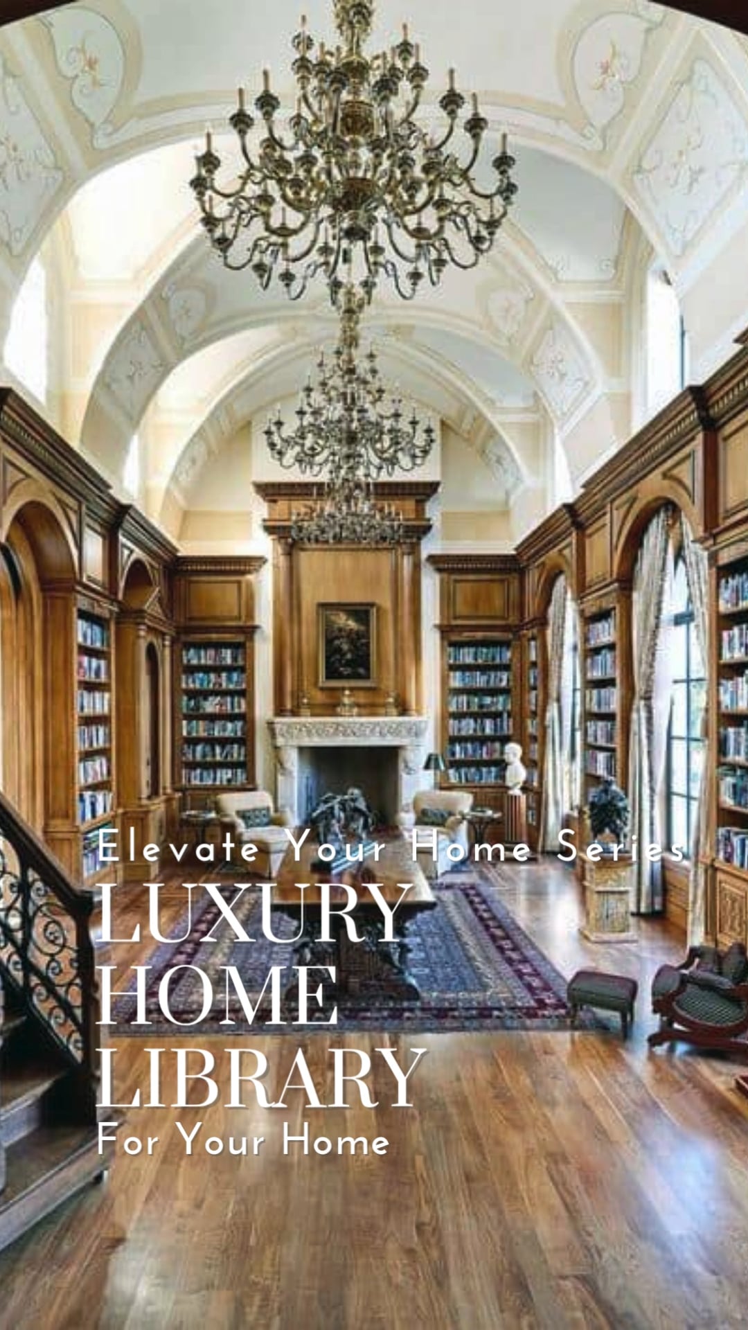 Luxurious Home Library